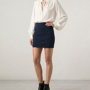 TALULA Black Paneled/Bandage High Waist Mini Skirt